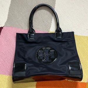 AUTHENTIC TORY BURCH Small Ella Patent Tote Bag